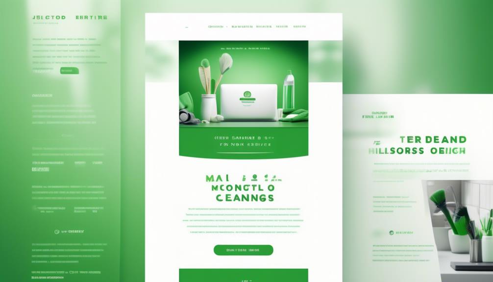 customized cleaning email designs