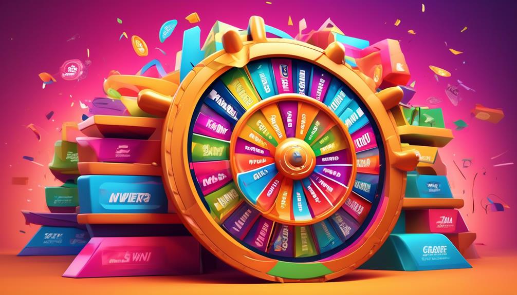 interactive spinning game feature