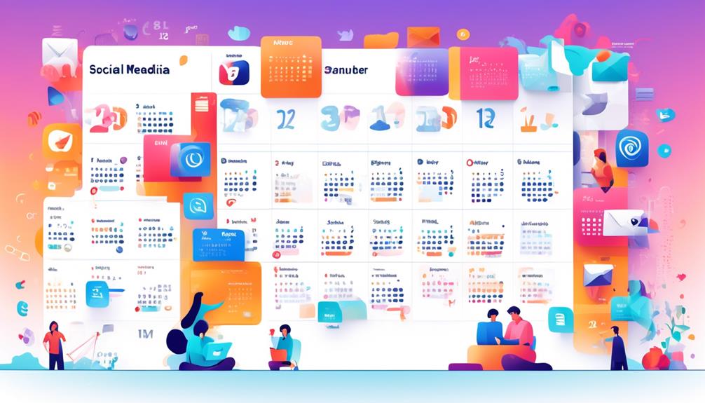 organized content planning schedule