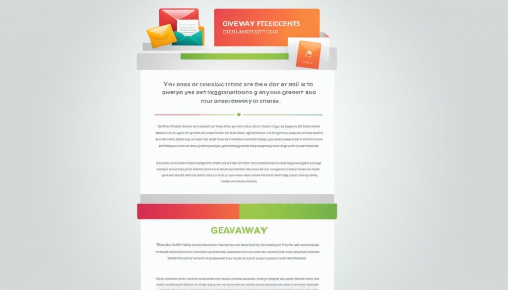 responsive email template for giveaways
