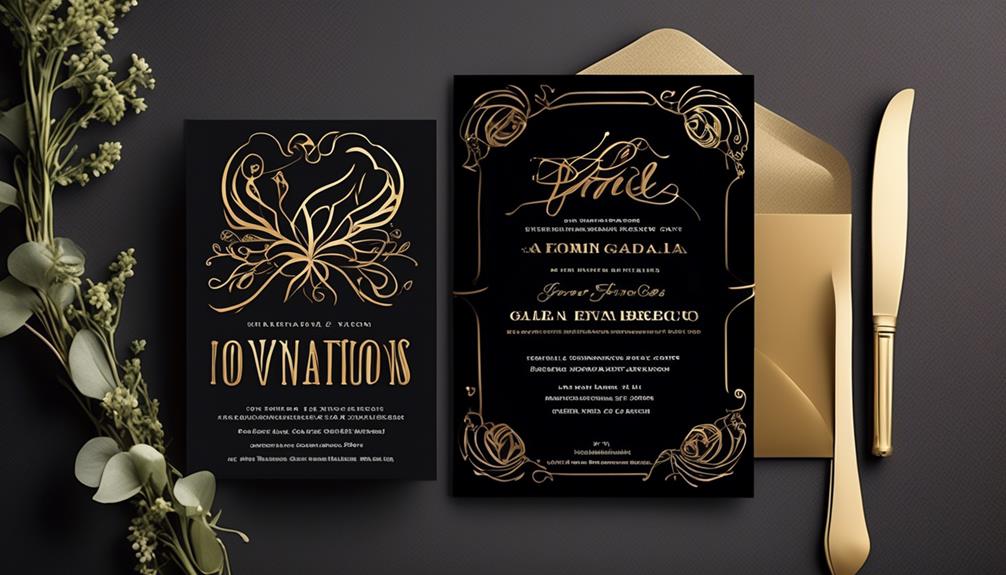 variety of event invitations