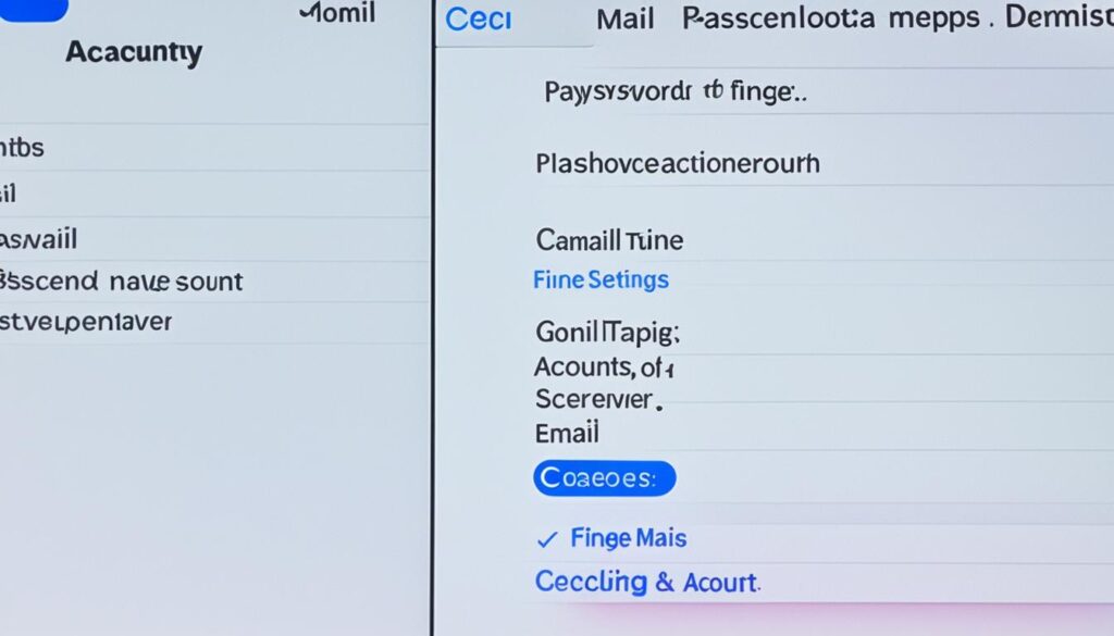 updating outgoing mail server settings on iPhone