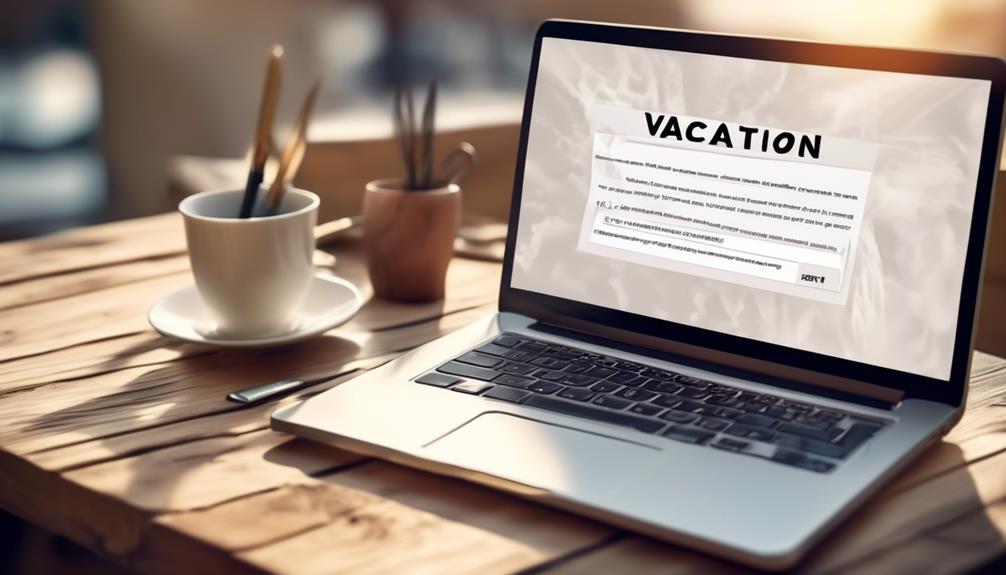 vacation request email format