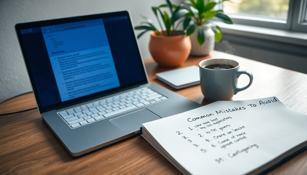 avoiding common mistakes