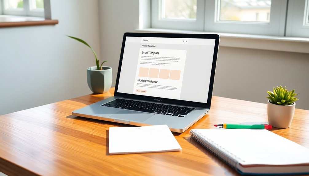behavior notification email template