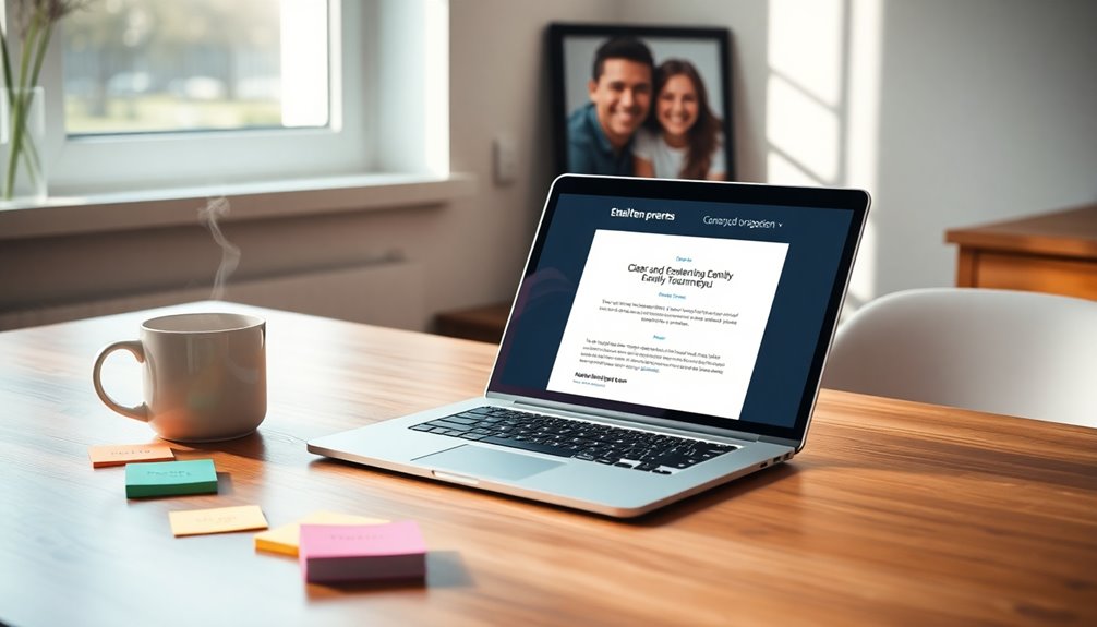 email template for transition