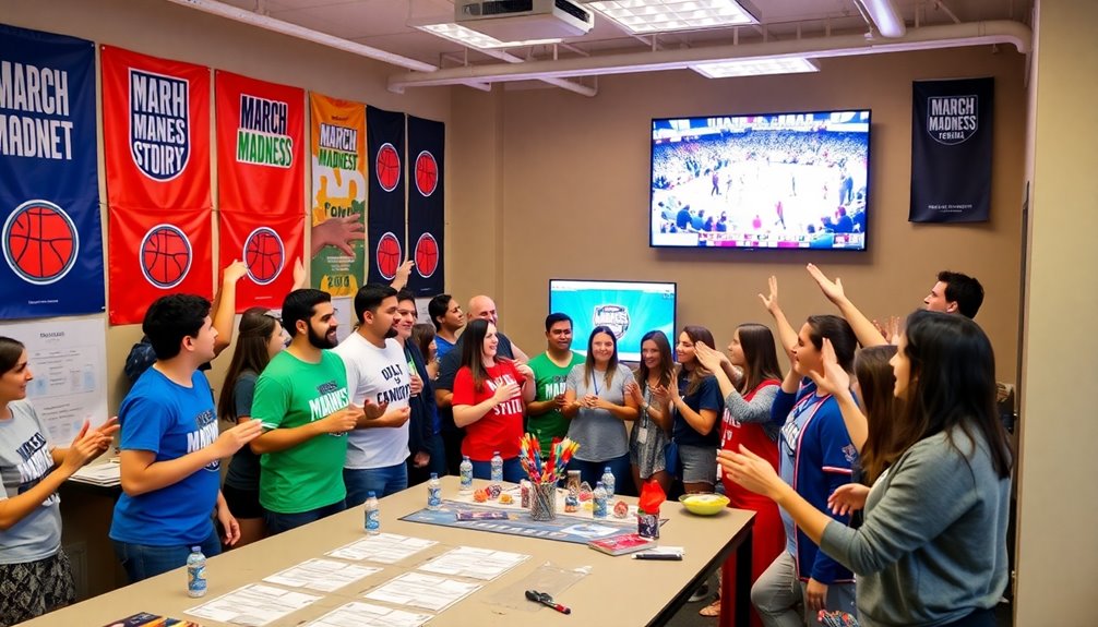 march madness office excitement