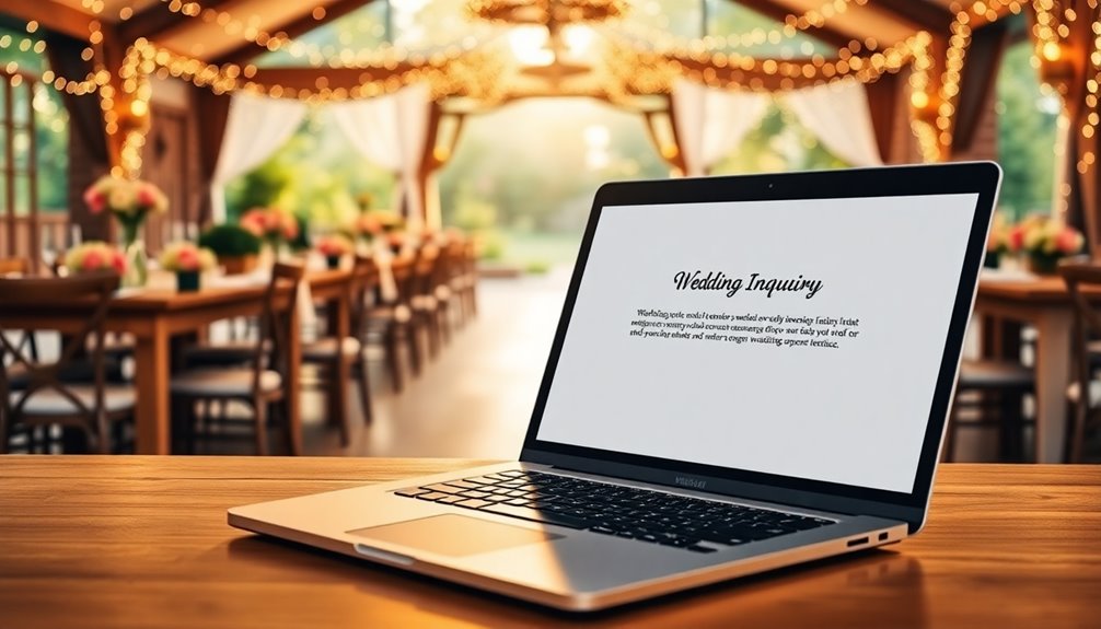 Wedding Venue Inquiry Email Template That Gets Prompt Replies! 4 prompt replies increase reservations