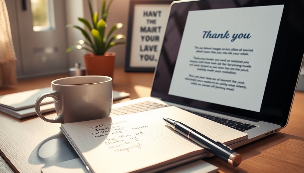 thank you email success tips