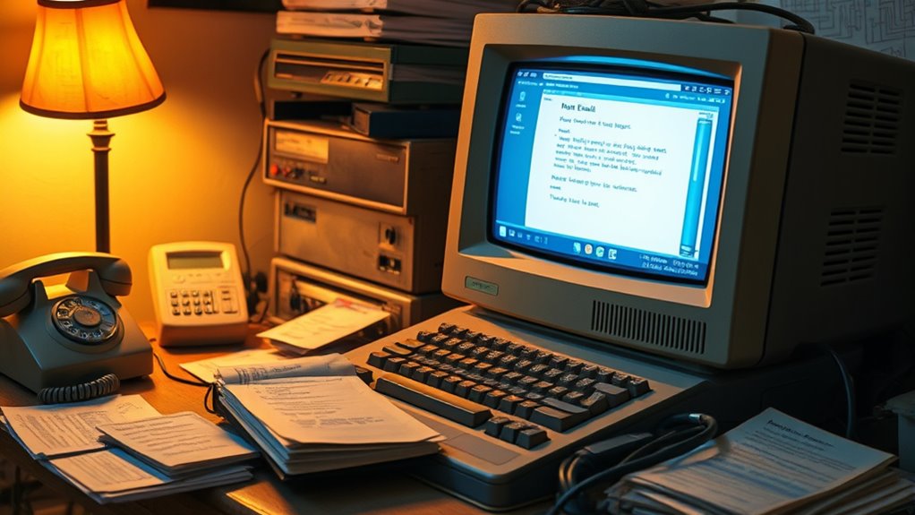 early email communication history