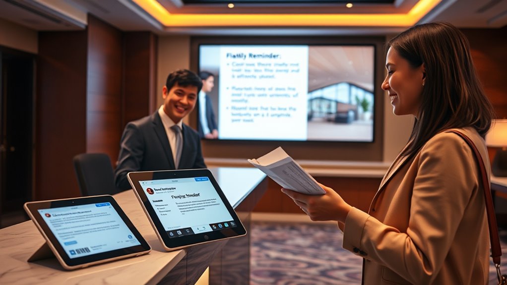 timely personalized guest updates