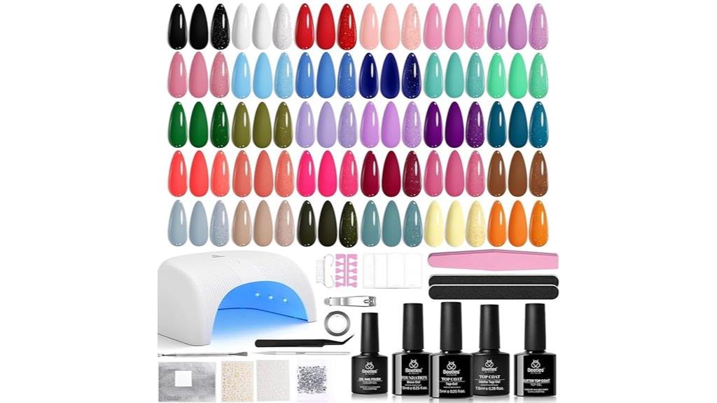 10 Best Gel Nail Kits for Beginners to Achieve Salon-Quality Nails at Home 3 complete 54 piece gel kit