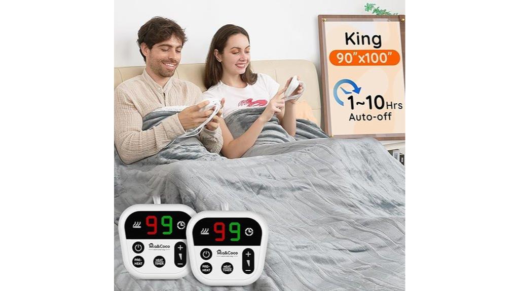dual control electric blanket