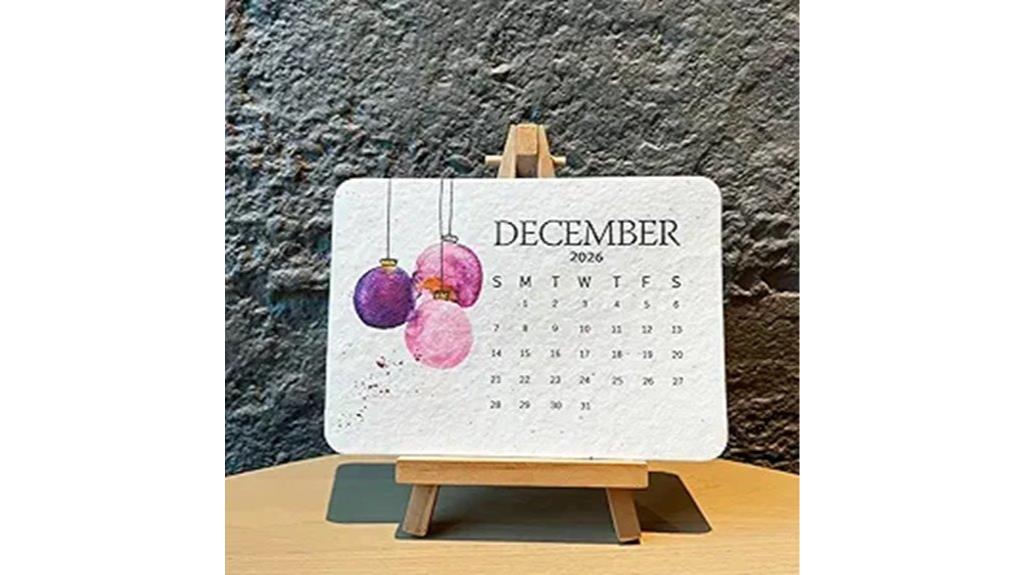 sustainable yearly plant calendar