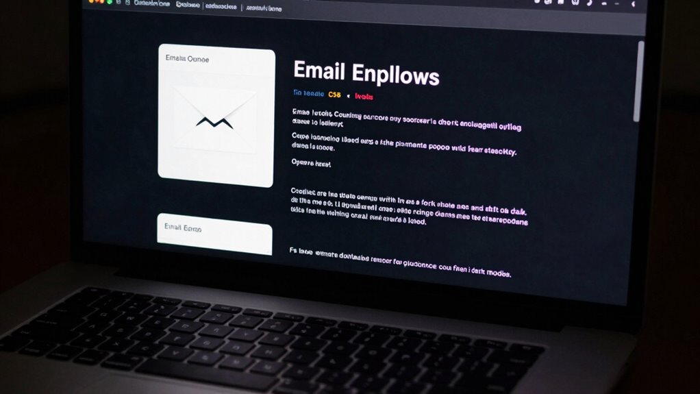 dark mode email styling