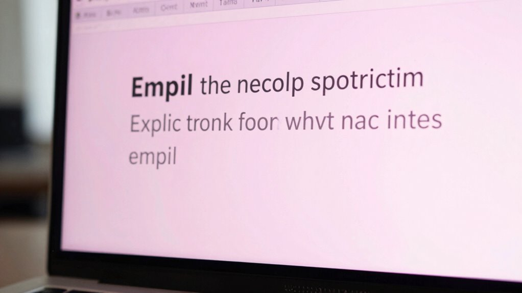 high contrast email design