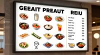 effective menu board readability