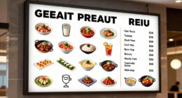 effective menu board readability