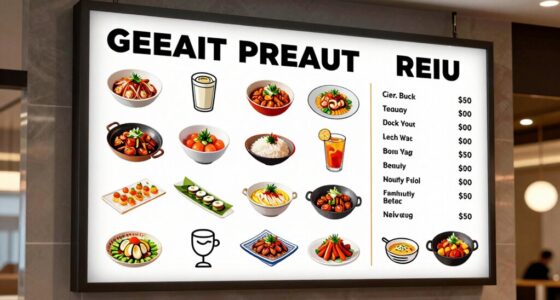 effective menu board readability