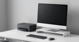 efficient compact office setup