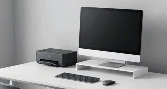 efficient compact office setup