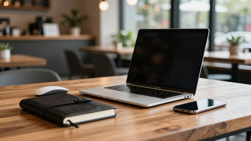 efficient travel laptop setup