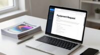 equipment request form design