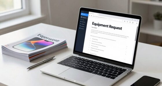 equipment request form design