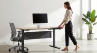 functional ergonomic office setup