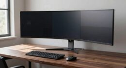 optimal desk monitor depth