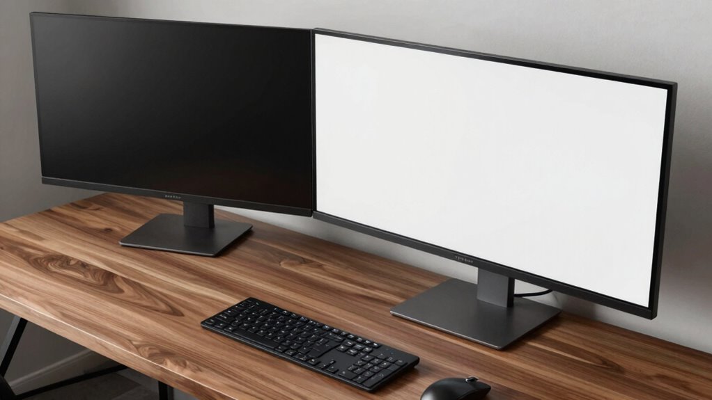 optimal monitor desk setup