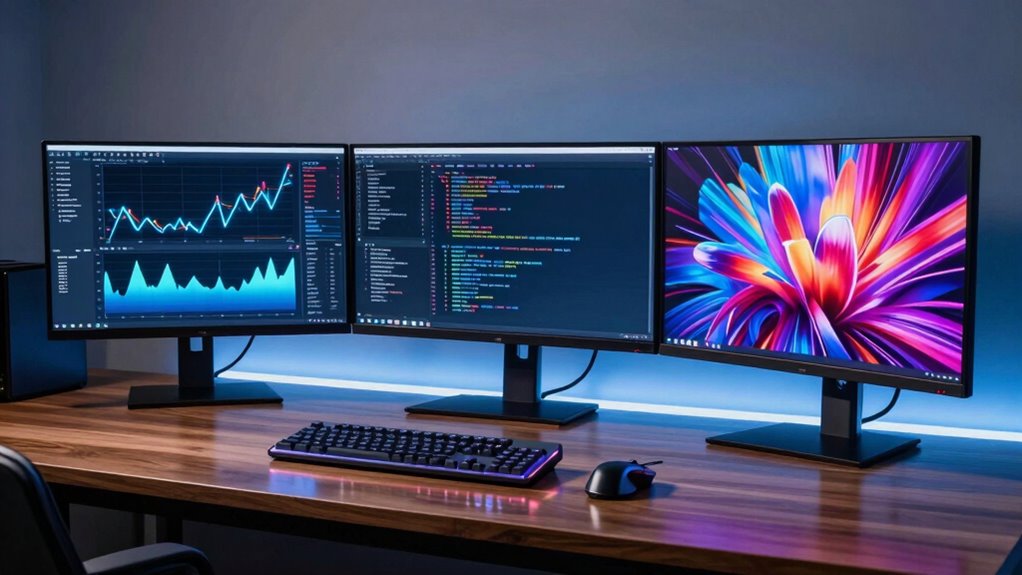 optimized multi monitor workstation setup