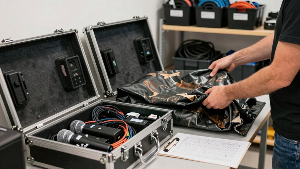 organized gear packing routine