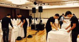 venue setup and logistics