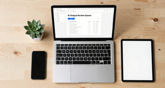 AI output review queue for customer support macros
