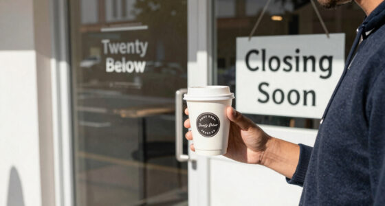 Twenty Below Coffee Co. announces it is closing